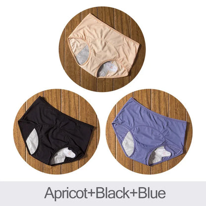 3pcs/Set Leak Proof Menstrual Panties Women Period Underwear Sexy Pants Incontinence Underwear Cotton Briefs Dropshipping