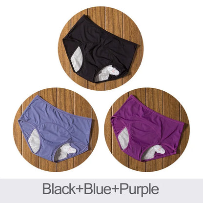 3pcs/Set Leak Proof Menstrual Panties Women Period Underwear Sexy Pants Incontinence Underwear Cotton Briefs Dropshipping