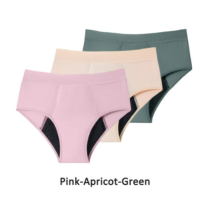 3PCS/Lot Menstrual Panties Woman Very Abundant Flow Menstruation Underwear High Waist Leak Proof Period Panties for Girls Set