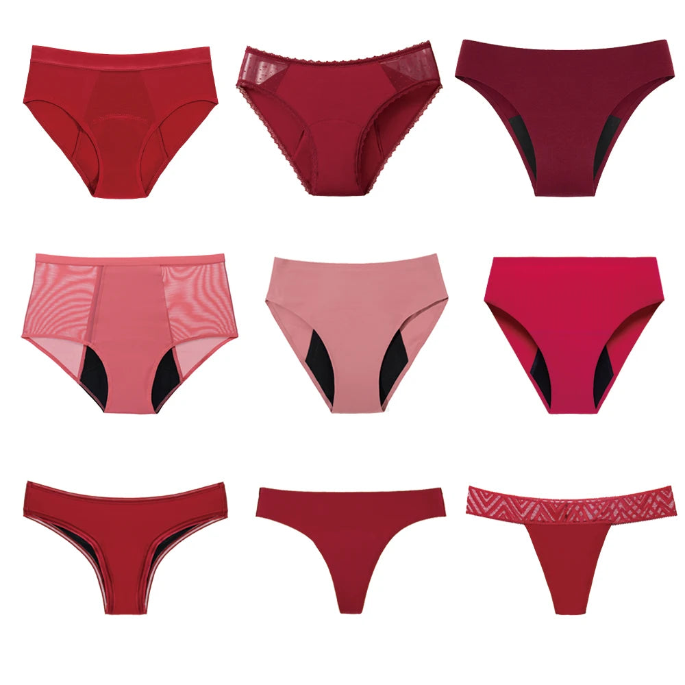 1Pcs Menstrual Panties for Women New Breathable Fast Absorbent Underwear 4Layers Leak Proof Briefs Lingerie Period Underpants