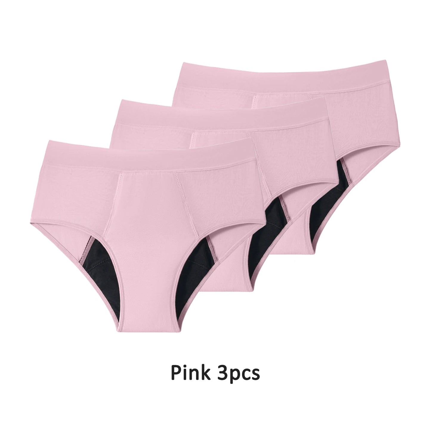 3PCS/Lot Menstrual Panties Woman Very Abundant Flow Menstruation Underwear High Waist Leak Proof Period Panties for Girls Set